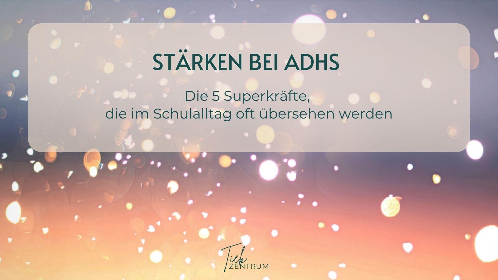 Violett-roter Farbverlauf mit leuchtenden Bokeh-Lichtpunkten als visuelles Symbol für innere Energie und Stärken bei ADHS