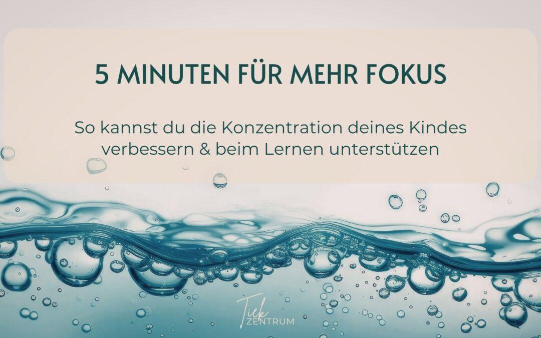 5 Minuten für mehr Fokus: So kannst du die Konzentration deines Kindes verbessern